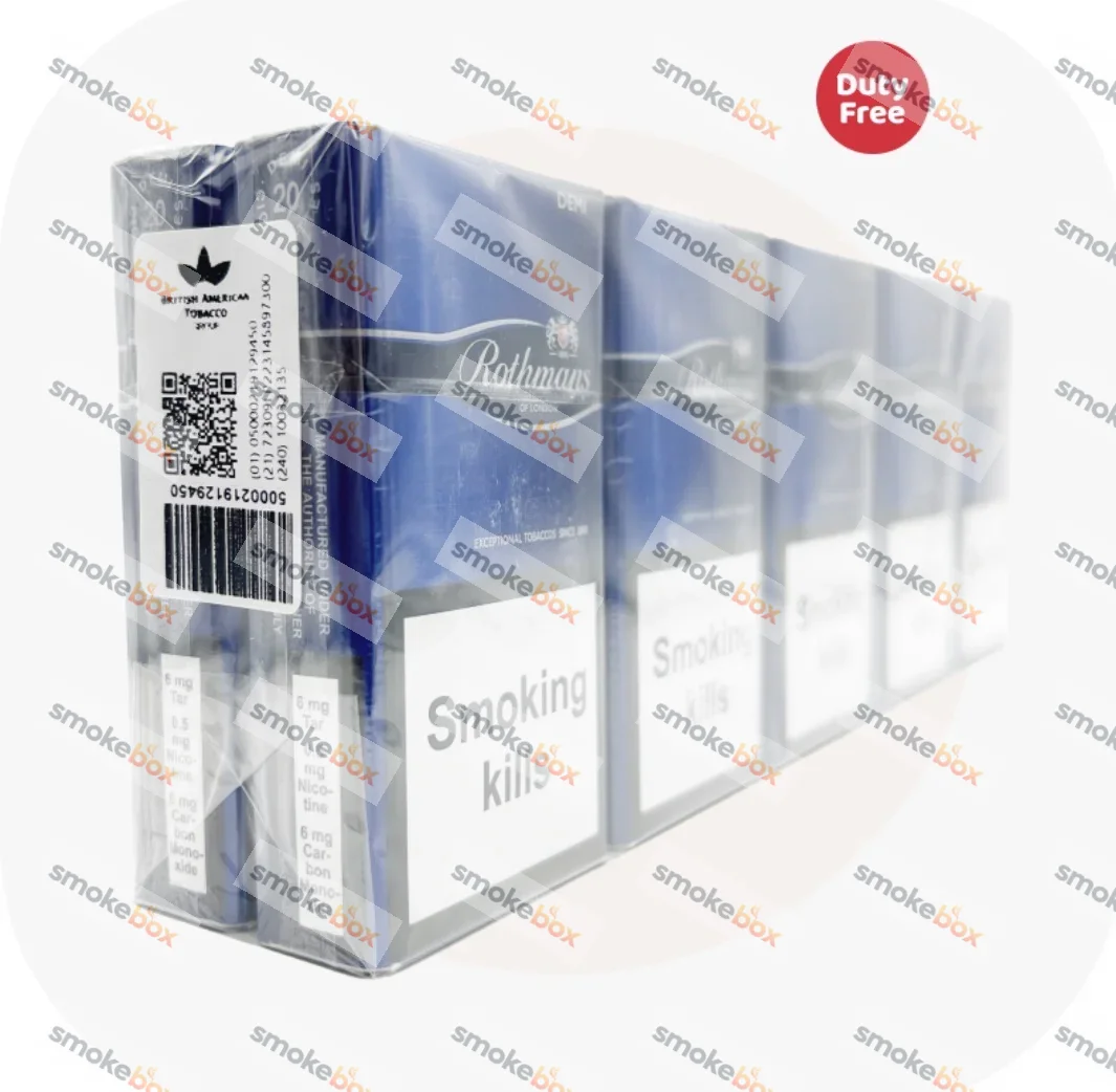 Rothmans Demi Blue Duty Free QR код — сигарети з турбо фильтр