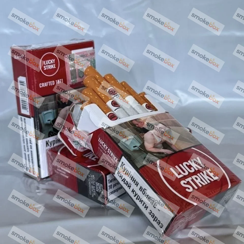 Сигареты Lucky Strike красные с маркой